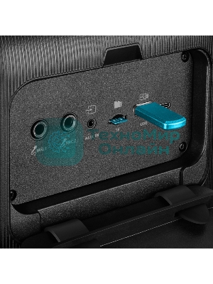 Портативная колонка SVEN PS-880, черный, 1.0, 110 Вт (RMS), Bluetooth, FM, USB, microSD, LED-дисплей, аккумулятор