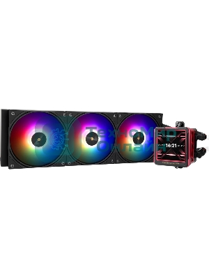 Водяное охлаждение для процессора Water Cooling System Thermalright Frozen Warframe 360 Ultra черный Argb (360мм, черный, ARGb/Fans: 3x120мм, 70.84CFM, 22.1dBA, 2000RPM/Pump height 60мм, 23dBA, 3000RPM, Rad thickness 27mm/S: 1200, 1700, 1851, 2011, 2066, 115X, AM5, AM4)