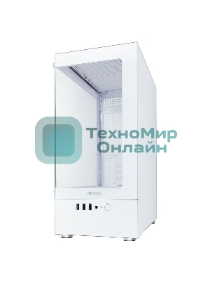 Корпус Ginzzu CL480 mATX передняя панель Стекло Белый