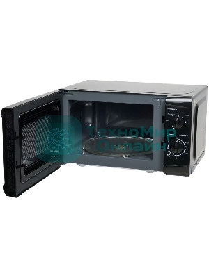 Микроволновая печь Oasis MW-70UB черный, 20 л, 700 Вт, переключатели - поворотный механизм