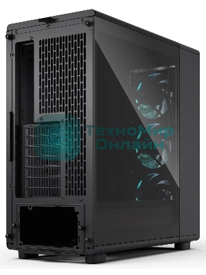 Корпус Fractal Design Epoch Black TG RGB Light Tint, Midi-Tower, чёрный, 3 x 120 мм