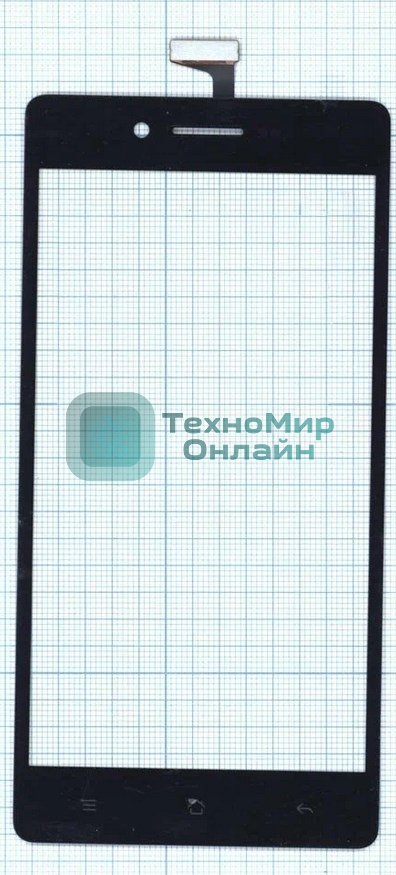 Сенсорное стекло (тачскрин) для OPPO Neo 7, черное