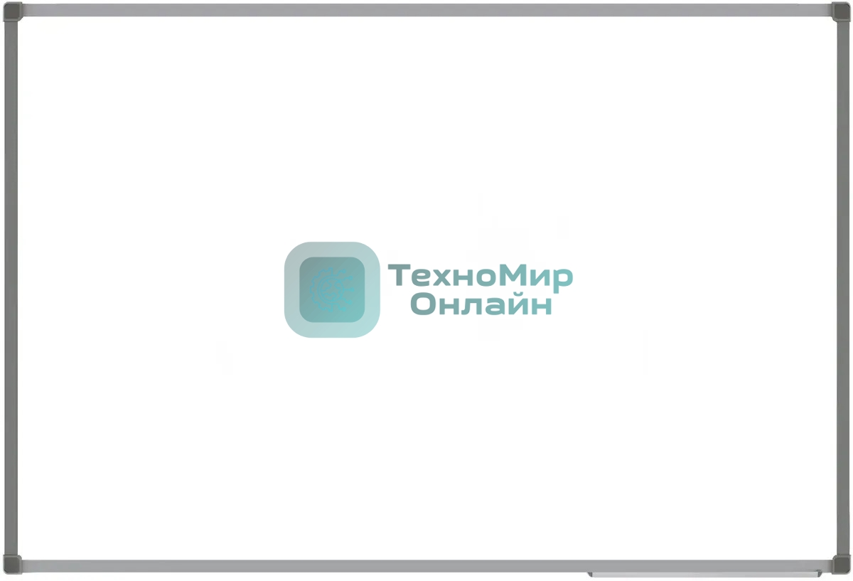 Доска магнитно-маркерная Silwerhof, лак, белый 90x120 см, алюминиевая рама