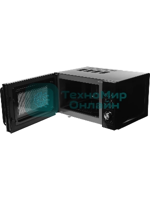 Микроволновая печь Galanz MOS-2402FDB черный, 20 л, 800 Вт, переключатели - кнопки, поворотный механизм