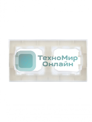 Рамка 2-местная IEK BRITE РУ-2-БрБ-44 IP44 белый