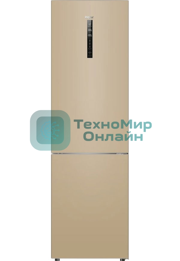 Холодильник Haier C2F637CGGU1 золотистый, двухкамерный, 278/108л, морозилка снизу, No Frost
