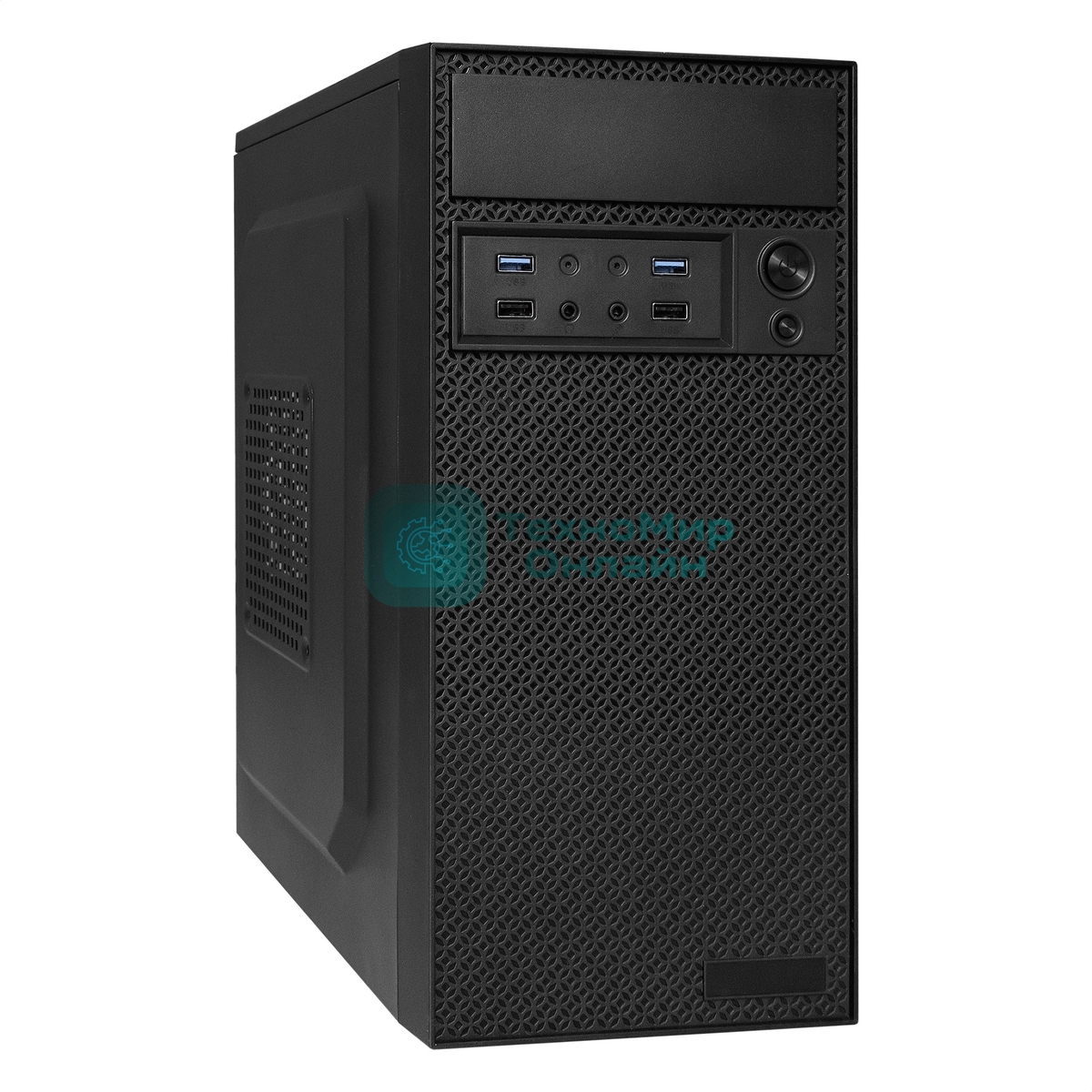 Компьютерный корпус Minitower ExeGate BAA-109U2-UNS350 (mATX, БП UNS350 с вент. 12см, 2*USB+2*USB 3.0, аудио, черный)