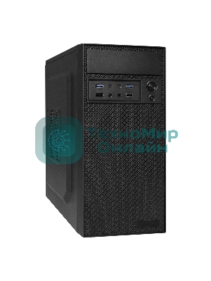 Компьютерный корпус Minitower ExeGate BAA-109U2-UNS350 (mATX, БП UNS350 с вент. 12см, 2*USB+2*USB 3.0, аудио, черный)
