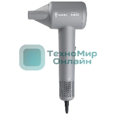 Фен LEONORD LE-1219 серый, 1800 Вт, ионизация