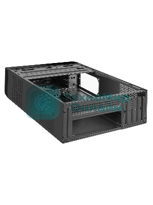 Компьютерный корпус Desktop ExeGate MI-208U2-M450 (mini-ITX/mATX, БП M450 с вент. 8см, 1хUSB+2хUSB 3.0, аудио, черный)