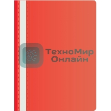 Папка-скоросшиватель Silwerhof Eco A4 прозрач.верх.лист пластик красный