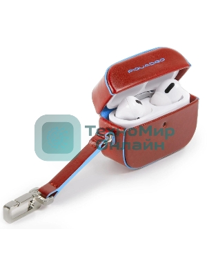 Чехол для наушников Piquadro Blue Square AC5308B2/CU4 темно-коричневый натур.кожа