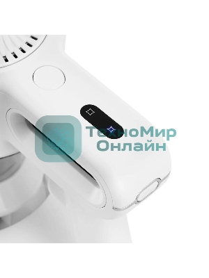 Пылесос вертикальный Kitfort КТ-5117 белый, питание от аккумулятора,  50 Вт, уборка сухая, пылесборник 0,5 л