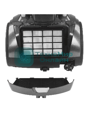 Пылесос Endever Skyclean VC-660 серый, 450/2200 Вт, уборка сухая, пылесборник контейнер 4 л