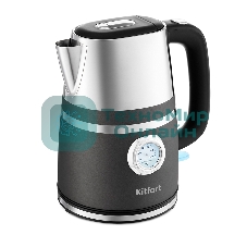 Чайник электрический Kitfort КТ-670-1 1.7 л, 2200 Вт, графит (корпус: металл)