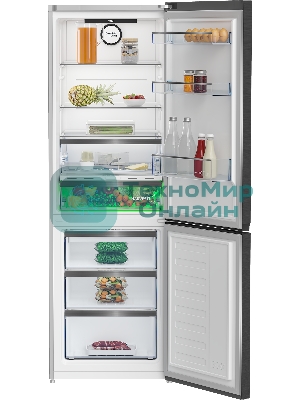 Холодильник Beko B5RCNK363ZXBR антрацит двухкамерный 220/100л морозилка снизу Total No Frost