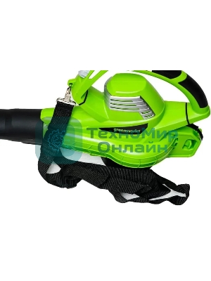 Воздуходувка-пылесос садовый электрический Greenworks BL3000, 220 В, 3000 Вт 2406507