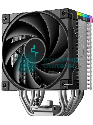 Кулер для процессора DEEPCOOL AK500S DIGITAL SE LGA20XX/1700/1200/115X/AM5/AM4 (12шт/кор, TDP 240W, PWM, Fan 120мм, 5 тепл. трубок, Copper Base, черный) RET (R-AK500S-BKADMN-GJD)