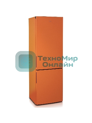 Холодильник Бирюса T6127 оранжевый двухкамерный 245/100л морозилка снизу