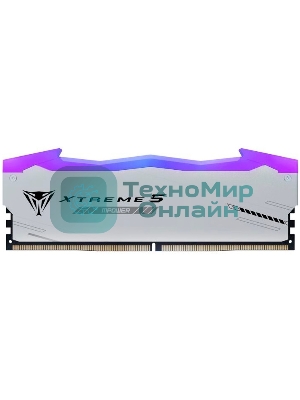 Оперативная память Patriot Viper Xtreme 5, DDR5, 32Gb (2x16Gb), 6400MHz, CL32, DIMM, с радиаторами, RGb, серебристый