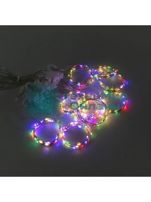 Гирлянда Neon-night светодиодный занавес из росы 3х3м 300 LED IP20 USB + пульт управления с крючками для крепления мультиколор