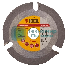 Диск пильный для УШМ Denzel мультирез, 125 х 22,2 мм