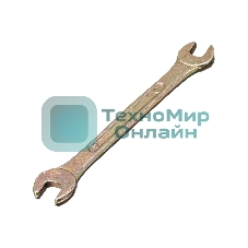 Ключ рожковый Сибртех, 6 х 7 мм, желтый цинк