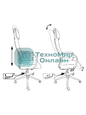 Кресло Бюрократ KB-9N/DB/TW-10N TW-01 TW-11 синий, сетка