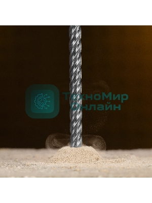 Бур по бетону Denzel цельная крестовая пластина, 10x315 мм, SDS PLUS