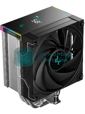 Кулер для процессора DEEPCOOL AK500S DIGITAL SE LGA20XX/1700/1200/115X/AM5/AM4 (12шт/кор, TDP 240W, PWM, Fan 120мм, 5 тепл. трубок, Copper Base, черный) RET (R-AK500S-BKADMN-GJD)