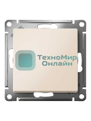 Выключатель 1-клавишный, сх.1, 10АХ, механизм, бежевый