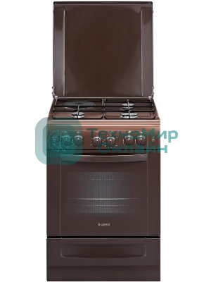 Плита комбинированная Gefest ПГЭ 6110-020301 коричневый, конфорок 3 газовых и 1 электрическая, духовка 52 л, 60 см x 85 см x 60 см