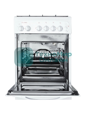 Плита газовая Gefest ПГ 3200-05 белый, конфорок 4 шт, духовка 42 л, 50 см x 85 см x 57 см