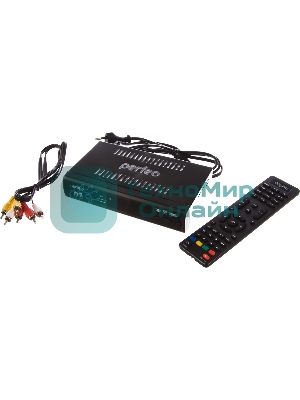 Приставка Perfeo (PF-A4412) LEADER DVB-T2/C для цифр.TV, Wi-Fi, IPTV, HDMI, 2 USB, DolbyDigital, пульт ДУ