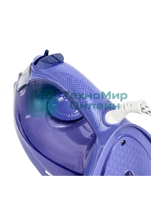 Утюг Centek CT-3300 фиолетовый, 2800 Вт, 60 г/мин, 190 г/мин, 600 мл