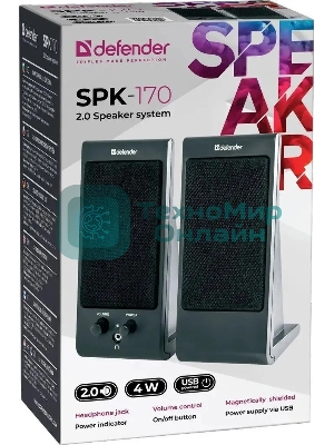 Акустическая система Defender 4W черный SPK-170
