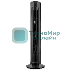 Колонный вентилятор BRAYER BR4952BK, механич.упр., вращение 90°, мощность 50Вт, защита от перегрева