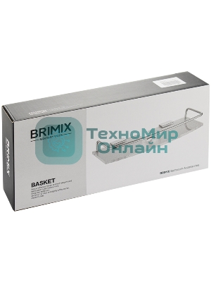 Полка для принадлежностей прямая BRIMIX 14101, для душевых стоек, с бортиком, антивандальная, из оргстекла