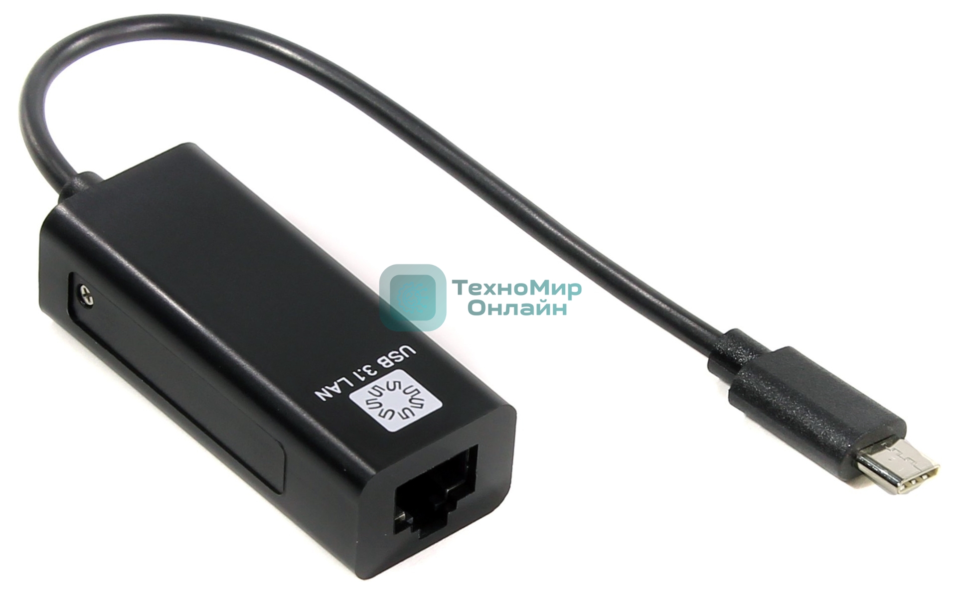 Кабель-адаптер 5bites UA3C-45-08BK USB3.1, RJ45 100MB, черный