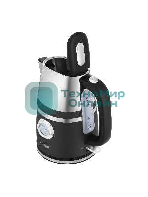 Чайник электрический Kitfort КТ-670-1 1.7 л, 2200 Вт, графит (корпус: металл)