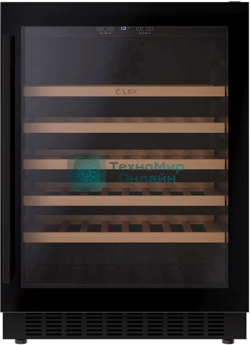 Винный шкаф LEX LWD6054BL 1-нокамерн. черный