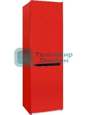 Холодильник Nordfrost NRB 162NF R красный двухкамерный 205/105 л морозилка снизу