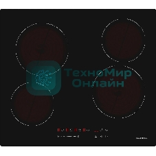 Электрическая варочная панель Darina 6P E323 B, Hi-Light, независимая, черный