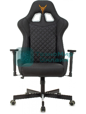 Кресло Knight ARMOR черный, экокожа, 120 кг, механизм качания