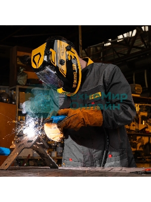 Щиток защитный лицевой (маска сварщика) Denzel F9, см. окно 100x60, Real Color, DIN 4-8/9-13