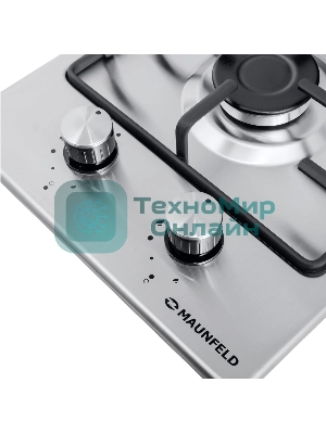 Газовая варочная панель Maunfeld EGHS.32.3ES/G, 2 конфорки, нержавеющая сталь