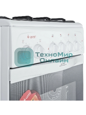 Плита газовая Gefest ПГ 3200-05 белый, конфорок 4 шт, духовка 42 л, 50 см x 85 см x 57 см