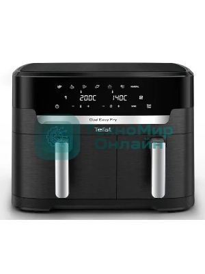 Аэрогриль Tefal Dual Easy Fry Flex EY9228E0 черный, 2700 Вт, 9 л, сенсор, 6 программ