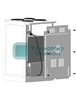 Плита электрическая Лысьва ЭП 411 белый, конфорок 4 электрических, духовка 57 л, 50 см x 84 см x 60 см