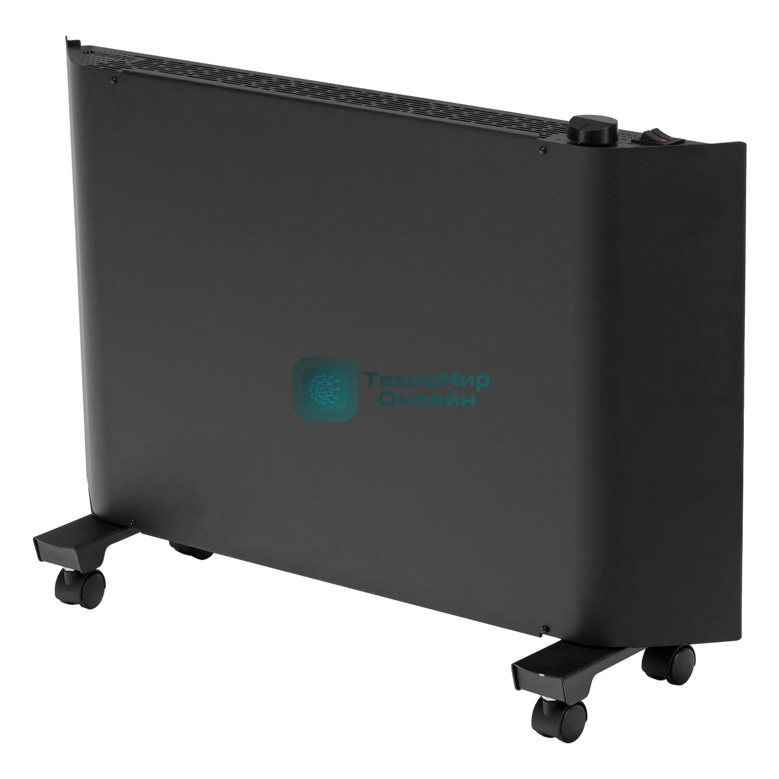 Конвектор электрический Denzel XCE-1500B черный, 1500 Вт, 20 м2, термостат